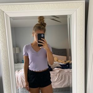 Shein ruffle hem tee